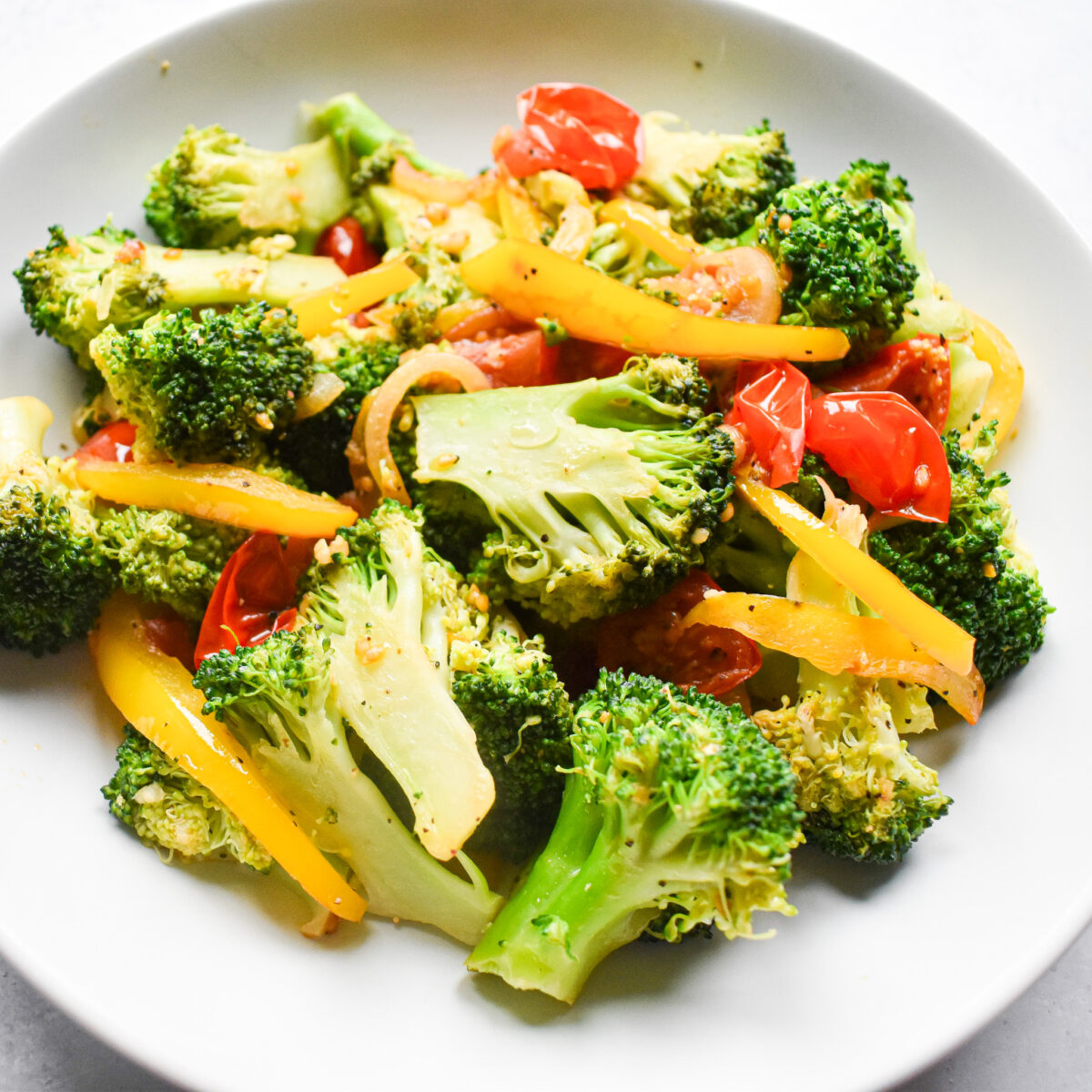 broccoli and tomatoes
