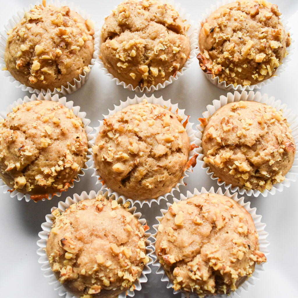banana nut muffins